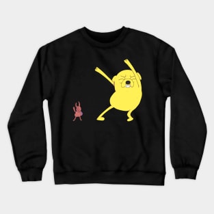 Adventure Time - Jake Dancing With Bug Crewneck Sweatshirt